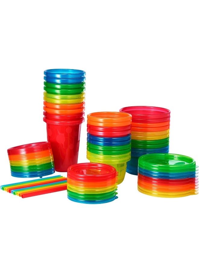 The First Years Take & Toss Party Pack, Rainbow, 30-Pieces