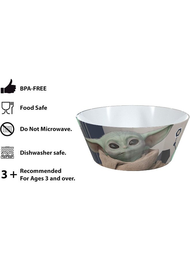 Zak Designs Star Wars The Mandalorian Dinnerware Set
