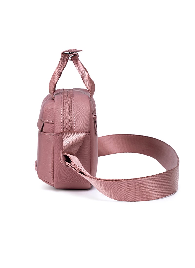 Premium Durable Lady’s Shoulder Bag Water Resistant Multifunctional Anti-Theft Sling Bag for Casual Travel Daily Out, CB00771-Nostalgia Rose