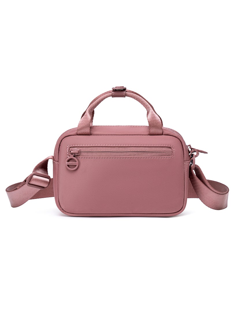 Premium Durable Lady’s Shoulder Bag Water Resistant Multifunctional Anti-Theft Sling Bag for Casual Travel Daily Out, CB00771-Nostalgia Rose