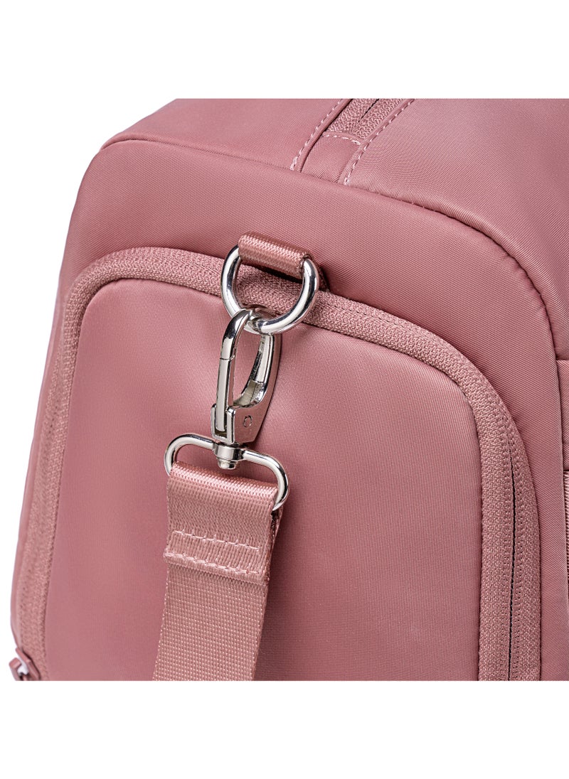 21L Premium Gym Bag Water Resistant Duffel Bag with Shoe Compartment and Detachable Shoulder Straps for Women, CB00777-Nostalgia Rose