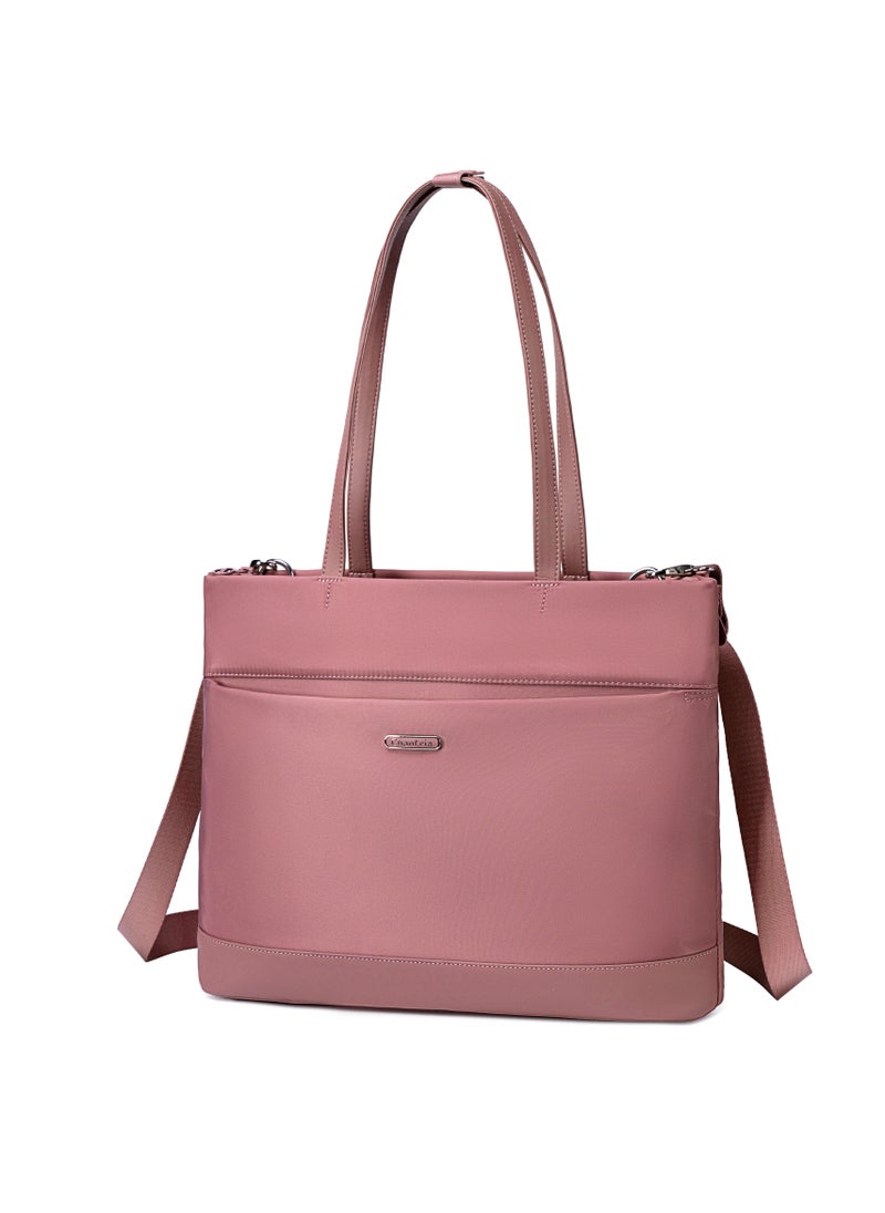 Premium Lightweight Laptop Hand Bag for Women Water Resistant Multifunctional Laptop Sling Bag with Multiple Pockets for Casual/Work/College/ School, CB00789-Nostalgia Rose