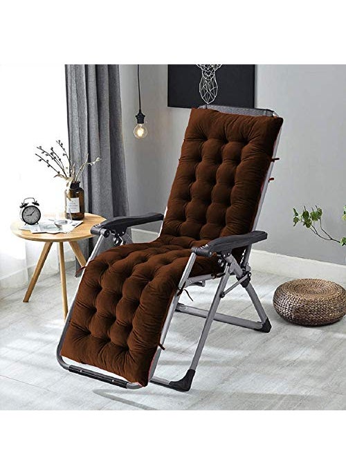 DADDY COOL Comfortable Premium Vevet Rocking Chair Cushion Use for OfficeRestingHome in Outdoor and Indoor Pack of 1 20X60 Inch Brown