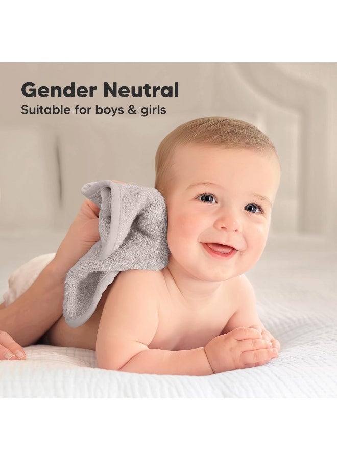 KeaBabies 6-Pack Soft Viscose Washcloths - Derived from Bamboo for Baby, Newborn, Kids - Bath Towels, Face Cloths