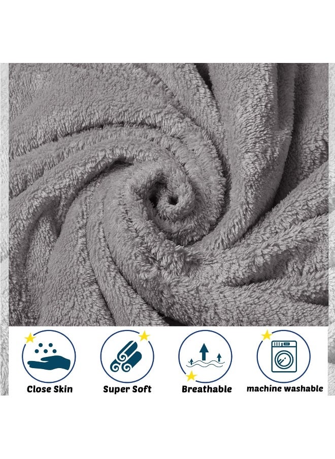Chumia 6 Pack Baby Bath Towel Coral Fleece Soft Absorbent Newborn Hooded Towel for Kid 30 x 30 Inch Toddler Bath Blanket for Babies Infant Shower Gift