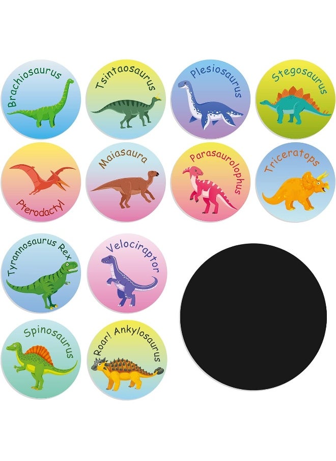 Geyee 24 Pcs Potty Training Stickers Potty You Pee on Toilet Reveal Stickers Chart Reusable Pee Decals Color Changing Seat Toilet Targets for Boys Girls Kids Training Use(Dinosaur)