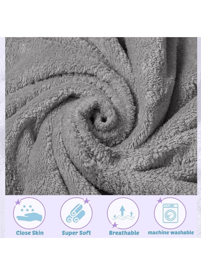 6 Pack Baby Bath Towel, Coral Fleece Soft Absorbent Newborn Hooded Towel for Kids