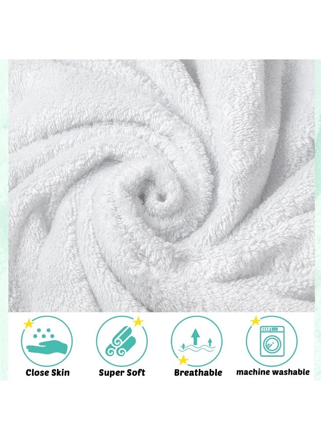 Chumia 6 Pack Baby Bath Towel Coral Fleece Soft Absorbent Newborn Hooded Towel for Kid 30 x 30 Inch Toddler Bath Blanket for Babies Infant Shower Gift