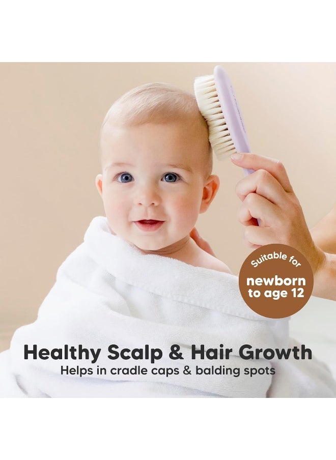 Baby Hair Brush and Comb Set for Newborn