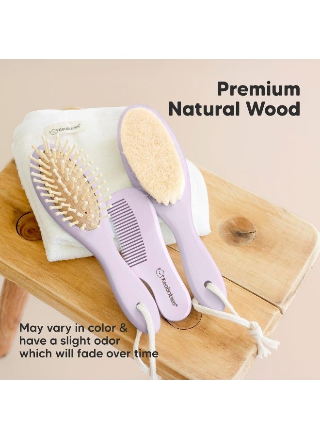 Baby Hair Brush and Comb Set for Newborn