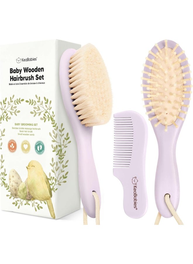 Baby Hair Brush and Comb Set for Newborn