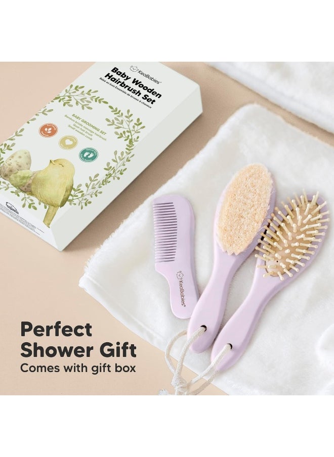 Baby Hair Brush and Comb Set for Newborn