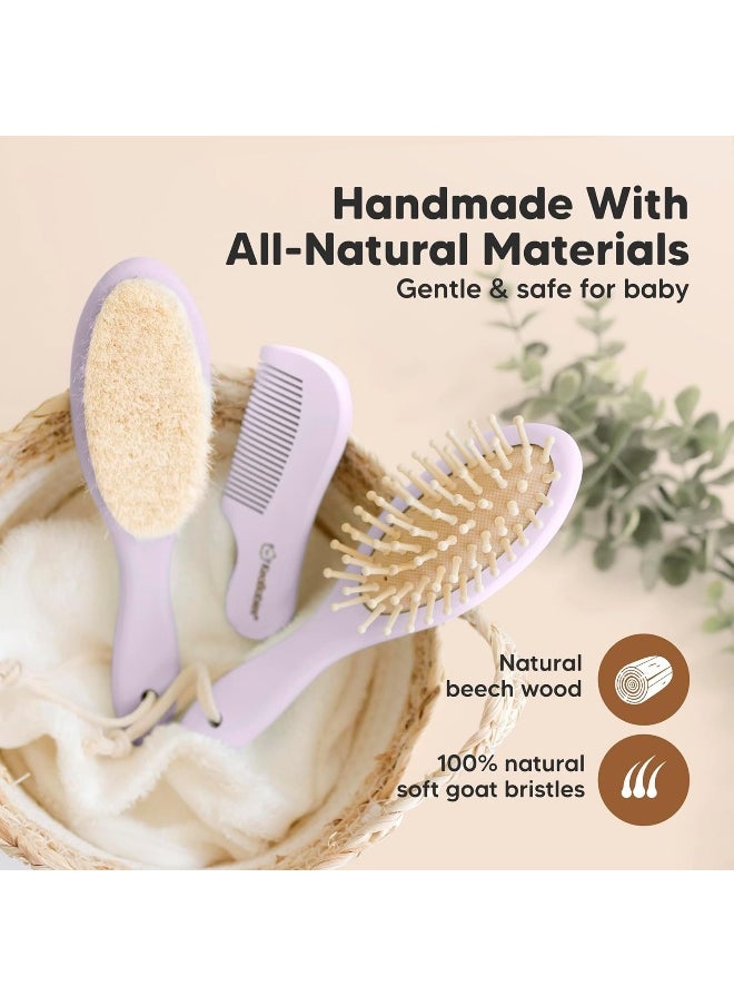 Baby Hair Brush and Comb Set for Newborn