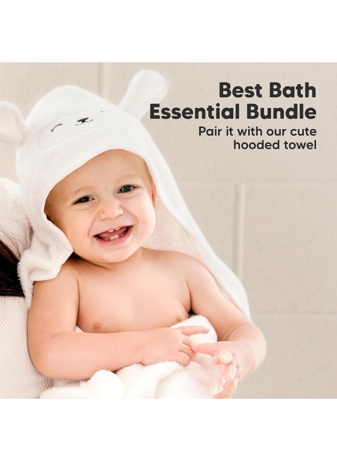 6-Pack Baby Washcloths - Soft Viscose Derived from Bamboo Washcloth, Baby Wash Cloths, Baby Wash Cloth for Newborn, Kids, Bath Baby Towels, Face Towel, Face Cloths for Washing Face