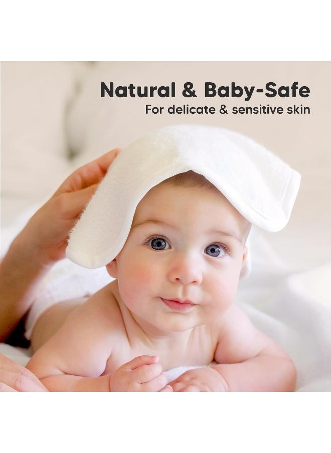 6-Pack Baby Washcloths - Soft Viscose Derived from Bamboo Washcloth, Baby Wash Cloths, Baby Wash Cloth for Newborn, Kids, Bath Baby Towels, Face Towel, Face Cloths for Washing Face