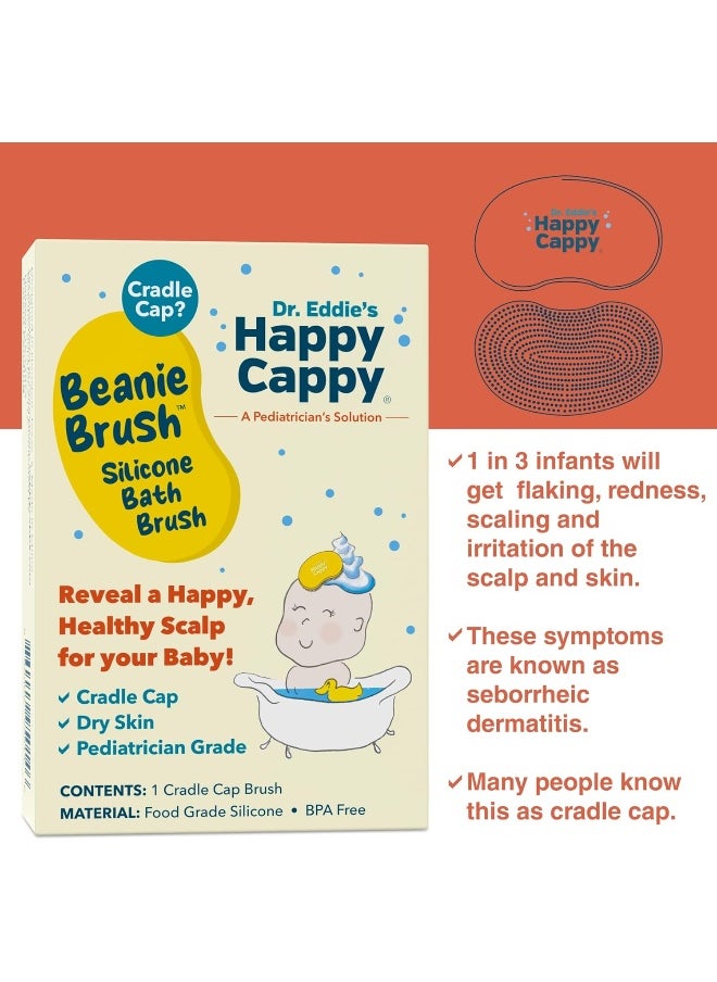 Happy Cappy Beanie Brush - Cradle Cap Brush for Babies
