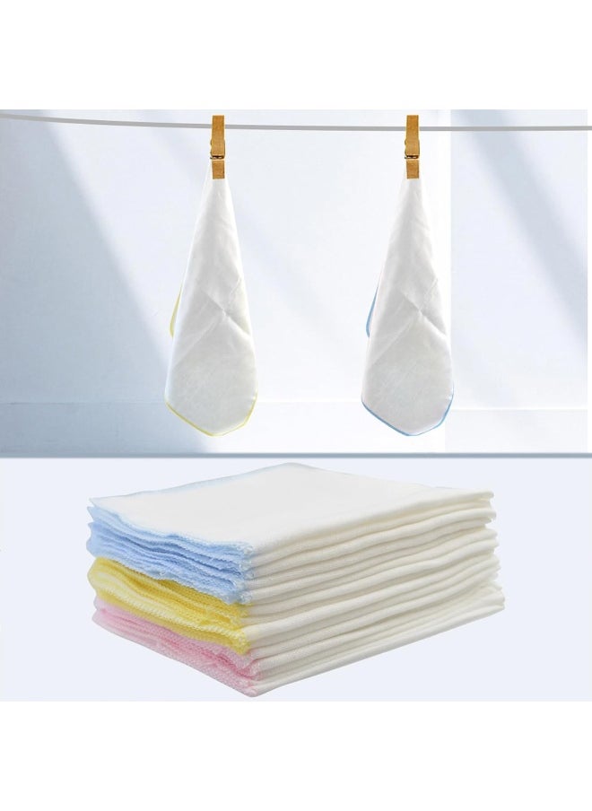 15 Pcs Baby Washcloths 2 Layer Gauz Soft Baby Bib Wash Face Muslin Washcloths Cotton Burp Cloth Gauze Handkerchief Gentle for Newborns Infants Toddlers