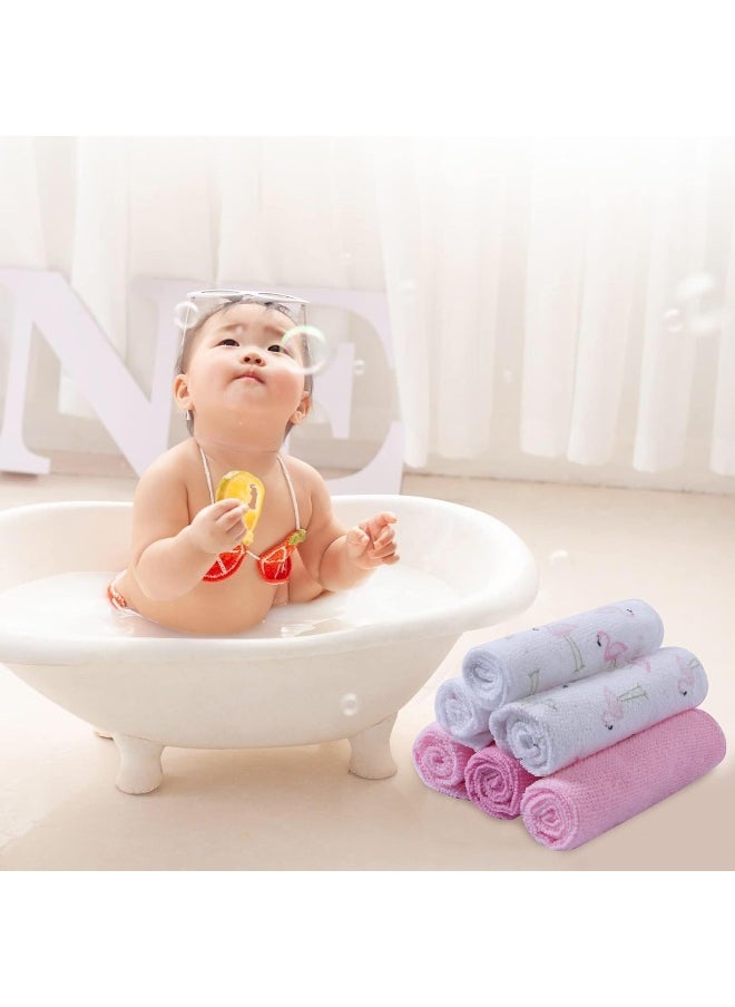 Baby Washcloths Set and Baby Bath Towels, Extra Soft and Ultra Absorbent, Great Gifts Pack for Newborn and Infants, 24 Pcs Pink