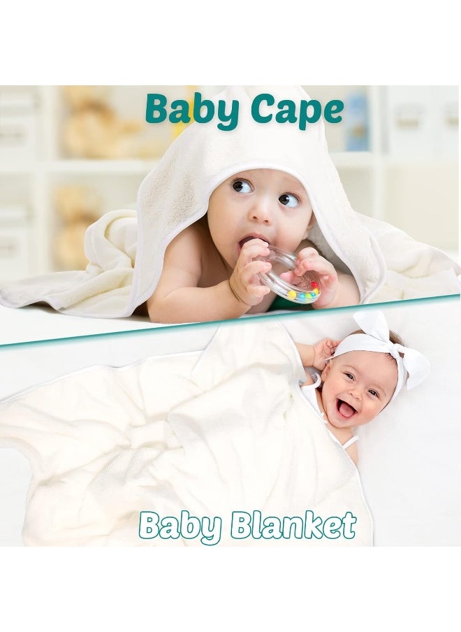 Chumia 6 Pack Baby Bath Towel, Soft Coral Fleece Absorbent Newborn Hooded Towel for Kids