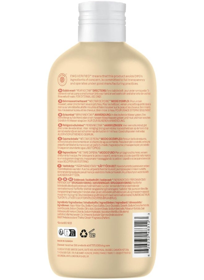 Attitude Baby Leaves Natural Bubble Wash - Pear Nectar - 473 ml