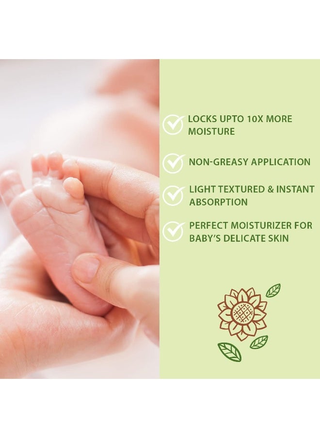 WBM Care Baby Oil-Moisturizing Baby Massage Oil|Mineral Oil Free With 100% Natural Ingredients And Vitamin E - 10 Oz