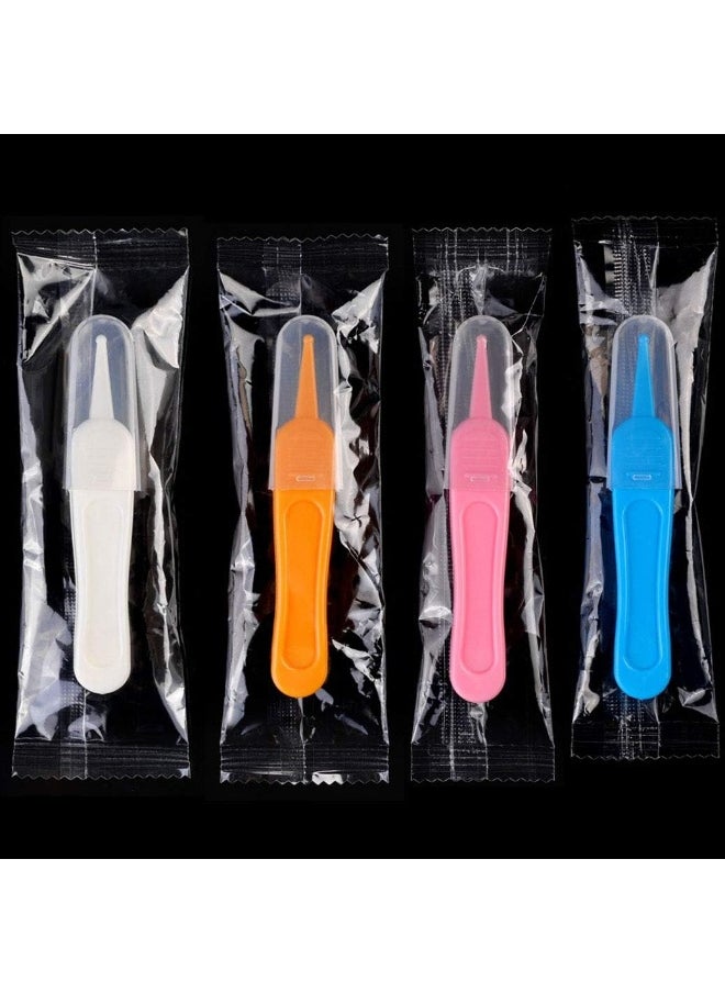 Onwon 4 Pieces Nose Cleaning Tweezers Safe and Effective Clip Care Ear Nose Navel Clean Tool Nipper Plier Pincet Forceps