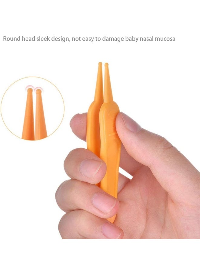 Onwon 4 Pieces Nose Cleaning Tweezers Safe and Effective Clip Care Ear Nose Navel Clean Tool Nipper Plier Pincet Forceps