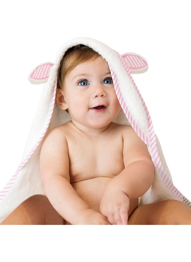 San Francisco Baby Silky Soft Towels, Bath Towel with Hood for Toddler, Infant & Newborn, Generously Sized and Absorbent Toddler Bath Towel for Boy Girl (35