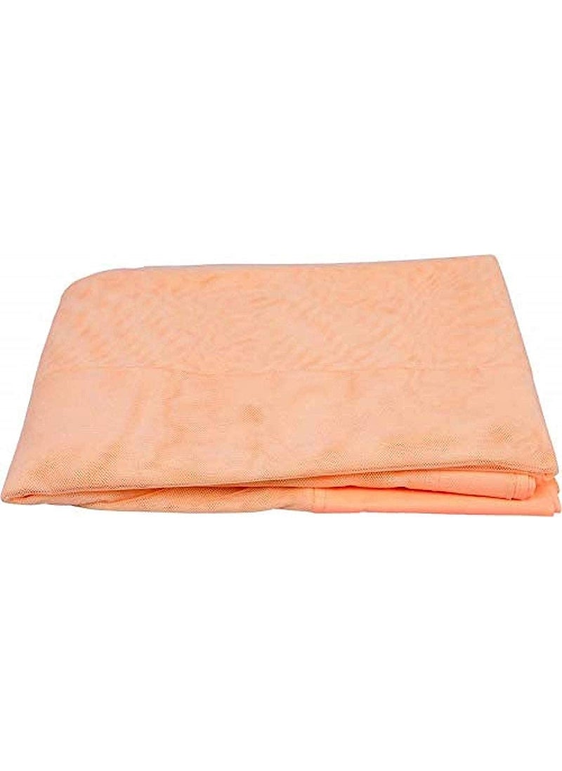 Trending Choice Poly Cotton Mosquito Net Mosquito Net for Double Bed King Size Queen Size Bed Machardani Protection for Baby 8 X 8 Feet King Size Bed Peach