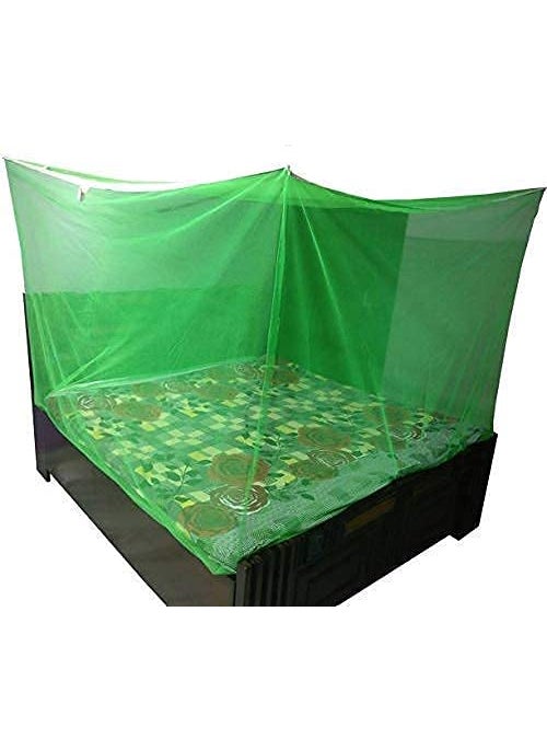 Trending Choice Poly Cotton Mosquito Net Mosquito Net for Single Bed5feet x 7 feet Machardani Protection for Baby 5feet x 7 feet Green