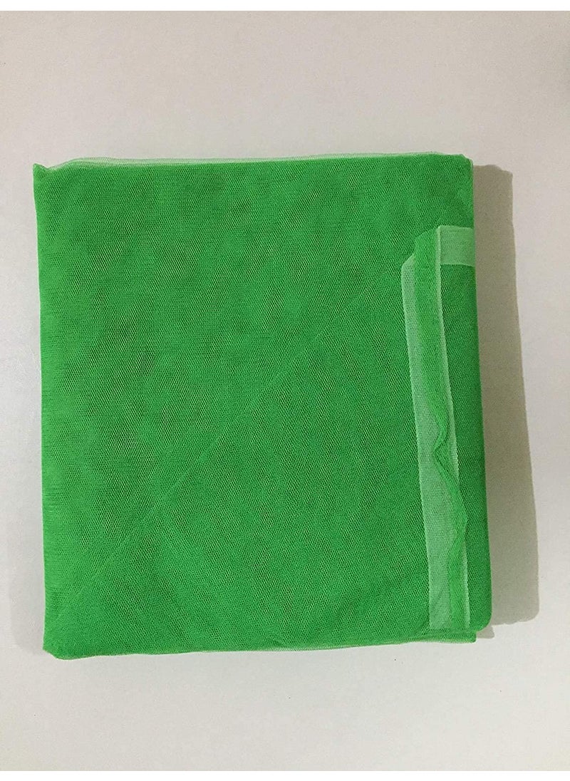 Trending Choice Poly Cotton Mosquito Net Mosquito Net for Single Bed5feet x 7 feet Machardani Protection for Baby 5feet x 7 feet Green