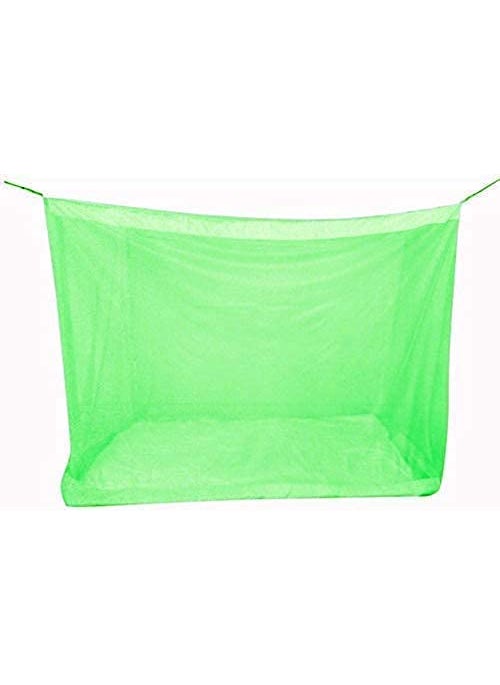 Trending Choice Poly Cotton Mosquito Net Mosquito Net for Single Bed5feet x 7 feet Machardani Protection for Baby 5feet x 7 feet Green
