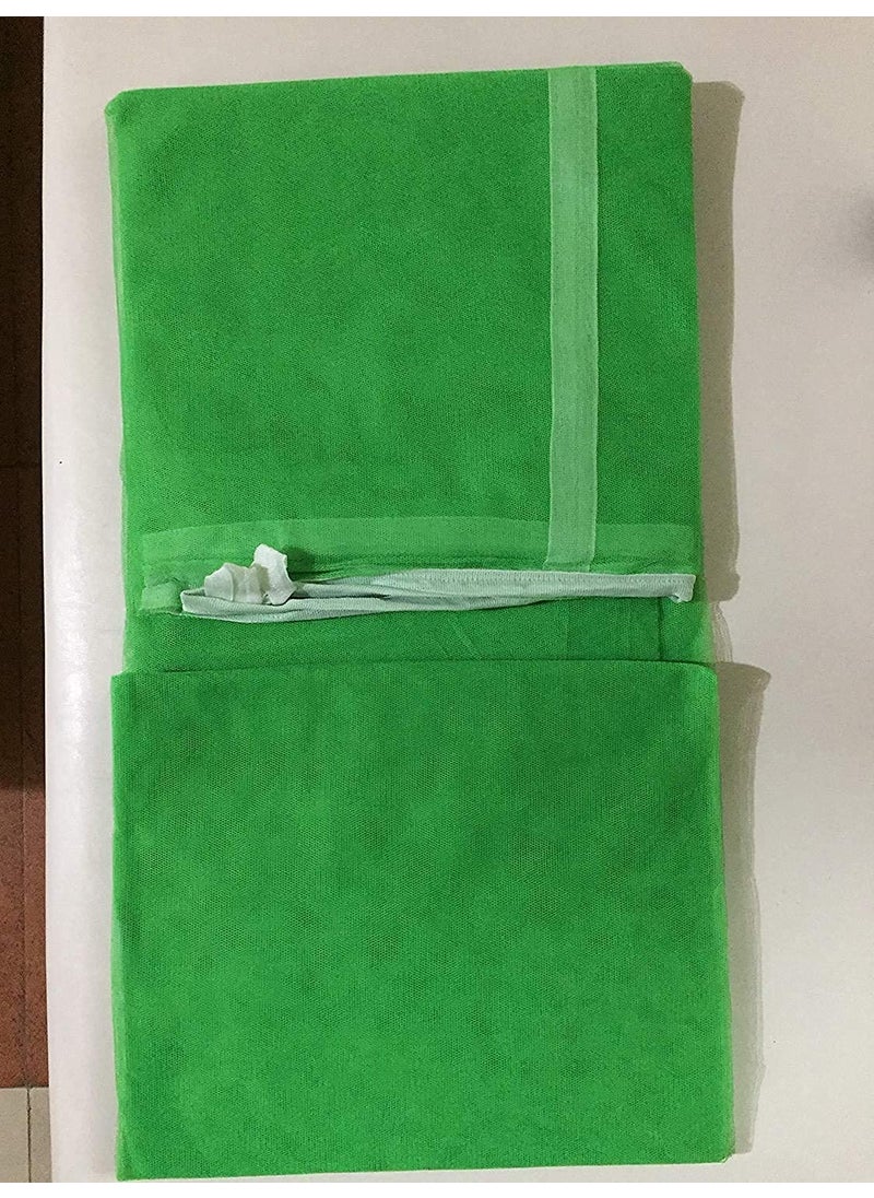Trending Choice Poly Cotton Mosquito Net Mosquito Net for Single Bed5feet x 7 feet Machardani Protection for Baby 5feet x 7 feet Green