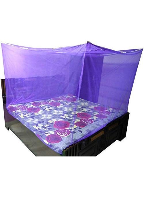 Trending Choice Poly Cotton Mosquito Net Mosquito Net for Single Bed5feet x 7 feet Machardani Protection for Baby 5feet x 7 feet Purple