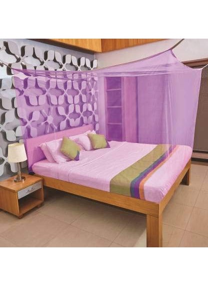 Trending Choice Poly Cotton Mosquito Net Mosquito Net for Single Bed5feet x 7 feet Machardani Protection for Baby 5feet x 7 feet Purple