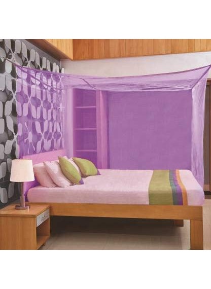 Trending Choice Poly Cotton Mosquito Net Mosquito Net for Single Bed5feet x 7 feet Machardani Protection for Baby 5feet x 7 feet Purple