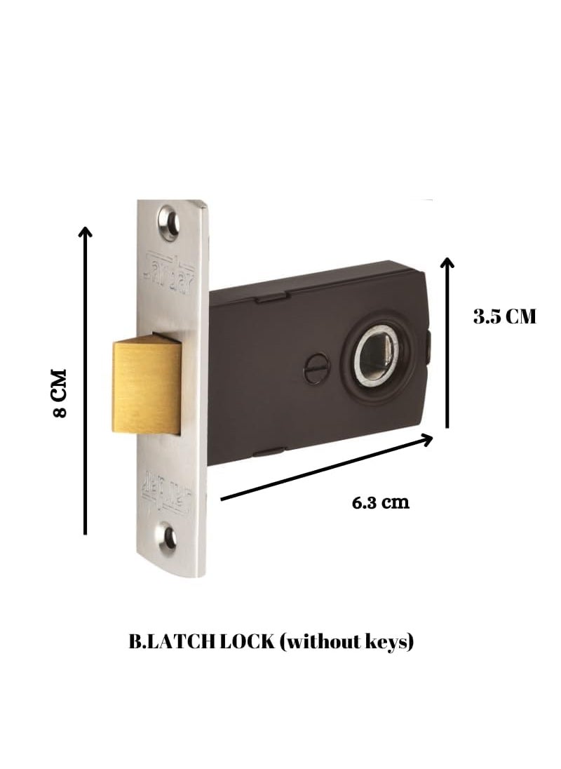 SARDAR 07 Antique 5 Iron Bathroom Door Handle Set with Keyless Baby LatchTower BoltPush to Close Latch with Door Latch