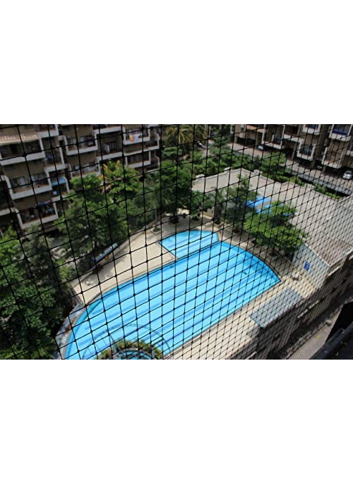 UR LITTLE SHOP UV Stabilized Nylon Pigeon Net_Bird Net_Monkey Net_10 X 20 Feet_Black Color ULSPWOA16