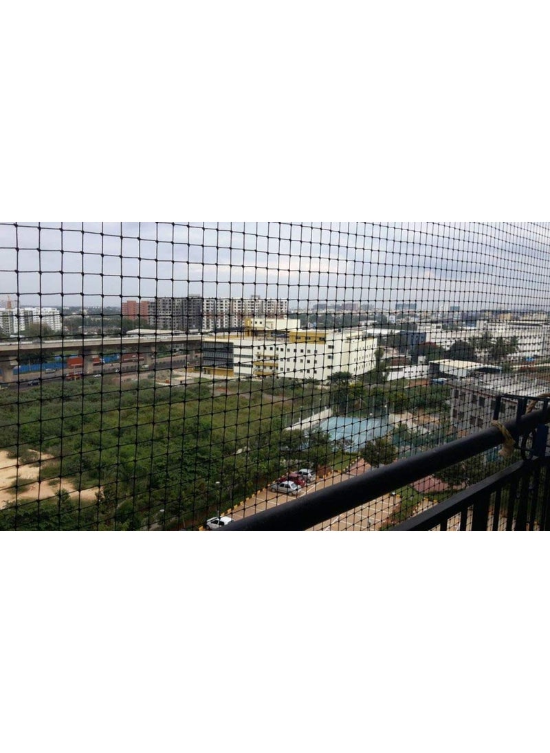 UR LITTLE SHOP UV Stabilized Nylon Pigeon Net_Bird Net_Monkey Net_10 X 20 Feet_Black Color ULSPWOA16
