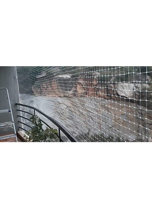 UR LITTLE SHOP UV Stabilized Nylon Pigeon Net_Bird Net_Monkey Net_10 X 20 Feet_White Color ULSPWOA36