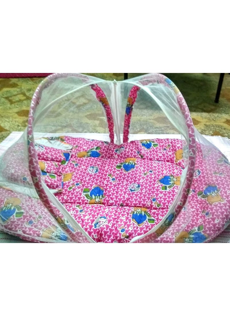 Ephemeral Toddler Mosquito and Insect Protection NetMattressCartoon Print Delivery as Per Availability