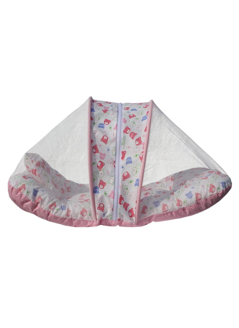 Ephemeral Toddler Mosquito and Insect Protection NetMattressCartoon Print Delivery as Per Availability