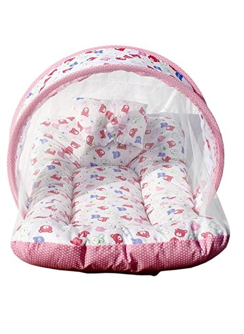 Ephemeral Toddler Mosquito and Insect Protection NetMattressCartoon Print Delivery as Per Availability
