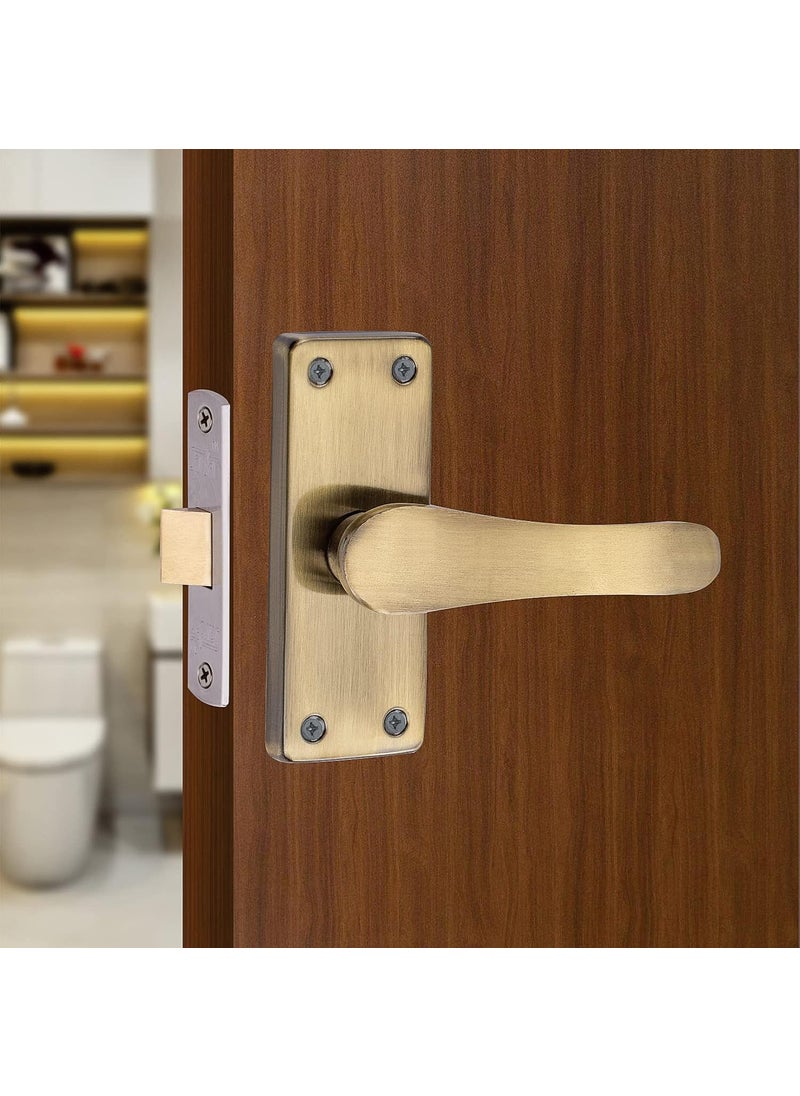 SARDAR Remo Antique 5 Iron Baby Latch Keyless Bathroom Door Handle SetMortise Door Pull Handle With Baby Latch