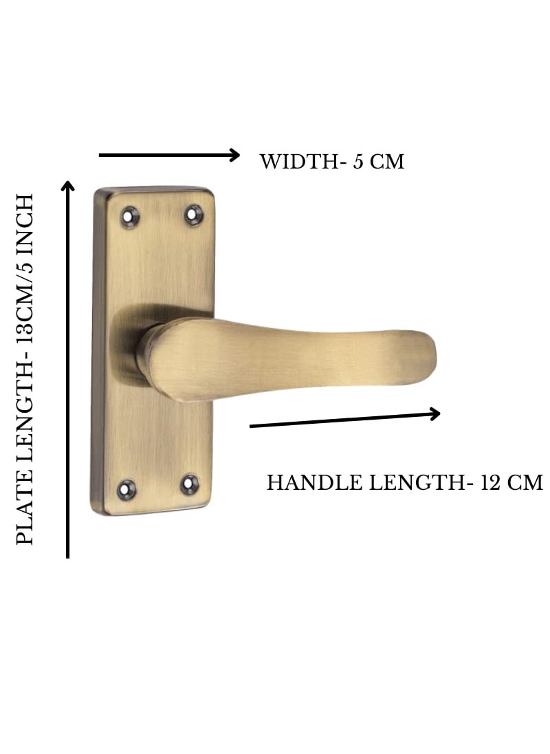 SARDAR Remo Antique 5 Iron Baby Latch Keyless Bathroom Door Handle SetMortise Door Pull Handle With Baby Latch