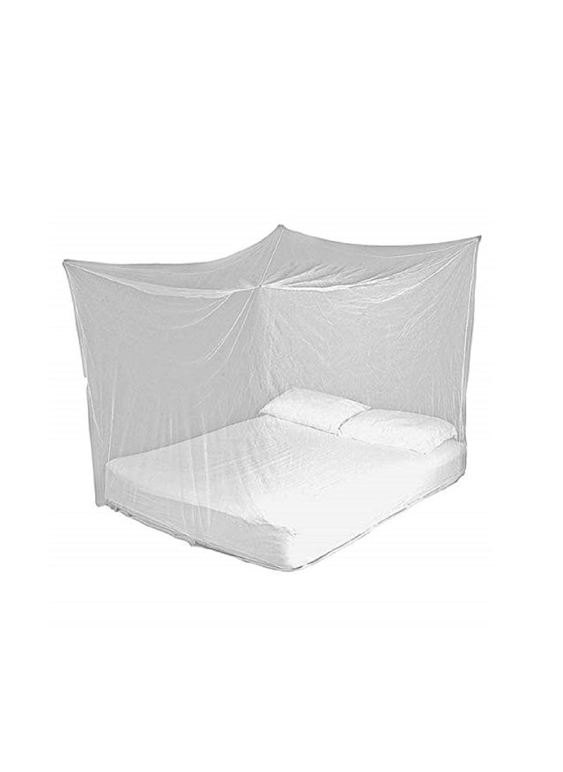Trending Choice Poly Cotton Mosquito Net Mosquito Net for Double Bed King Size Queen Size Bed Machardani Protection for Baby 3 X 65 Feet White