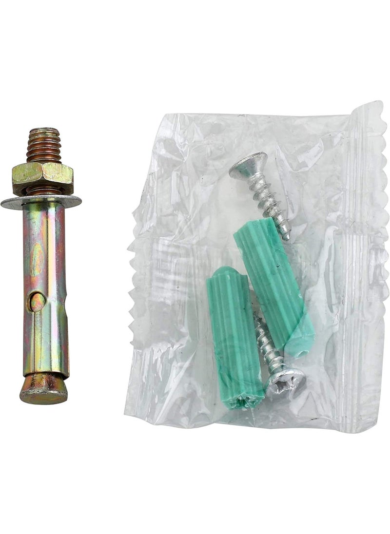 MHS Stainless Steel Magnetic Door Stopper Catcher Magnet Holder 360 Angle Hold with Screw Fittings Bell Steel Matt Pack of 2