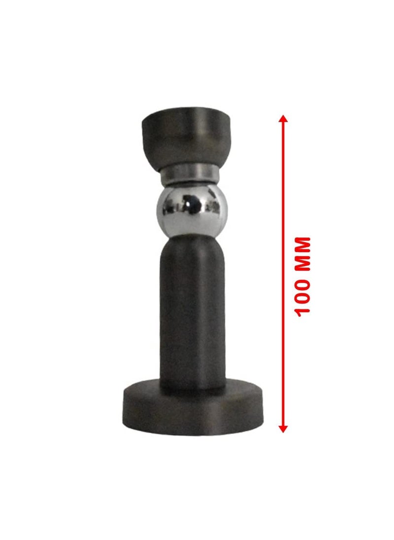 MHS Stainless Steel Magnetic Door Stopper Catcher Magnet Holder 360 Angle Hold with Screw Fittings Hunk Grey Pack of 2