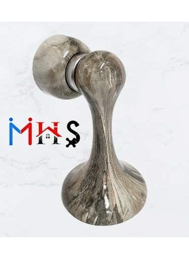 MHS Stainless Steel Magnetic Door Stopper Catcher Magnet Holder 360 Angle Hold with Screw Fittings Marbalo Brown Pack of 2
