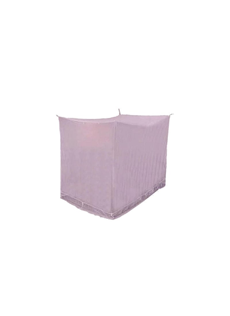 Ans Cotton Blend Mosquito net Pure Cotton Border on Top and Bottom Allergy Free Does not induce Heat Free Air Flow Heavy Stitching Pink 65 x 8 ft Large Size